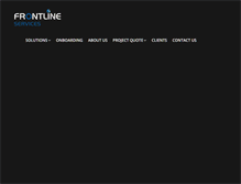 Tablet Screenshot of frontlineservicesinc.com